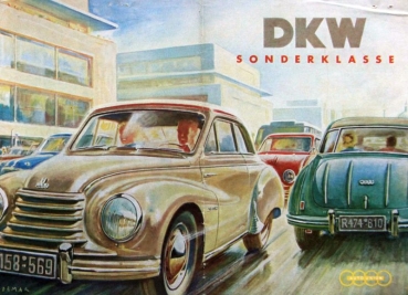DKW Sonderklasse Modelprogram 1954 Carbrochure (7561)